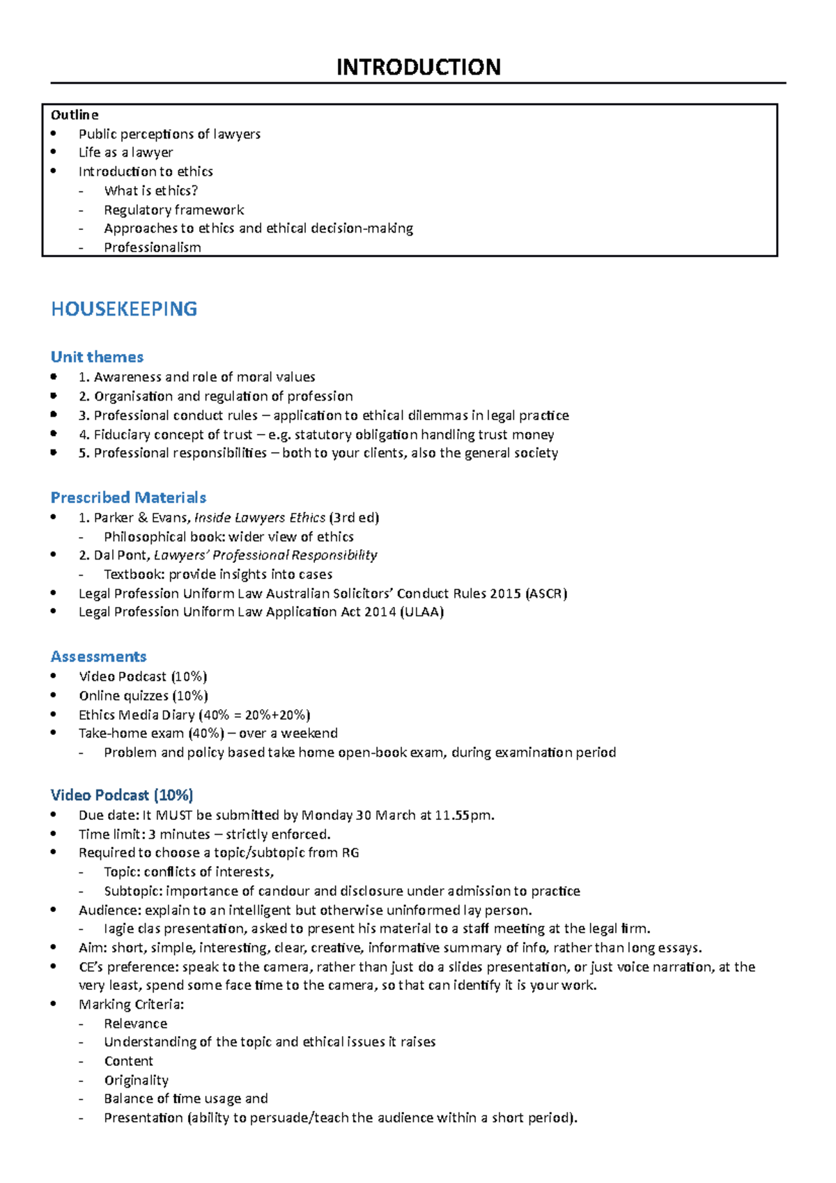 Lecture Notes 1 - Introduction - INTRODUCTION Outline Public ...