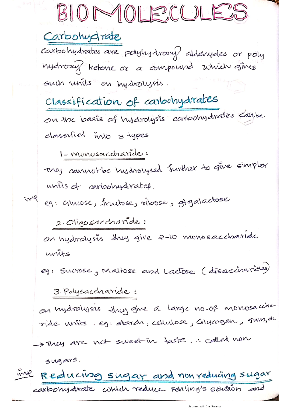 14 Biomolecules Lecture note chemistry Studocu