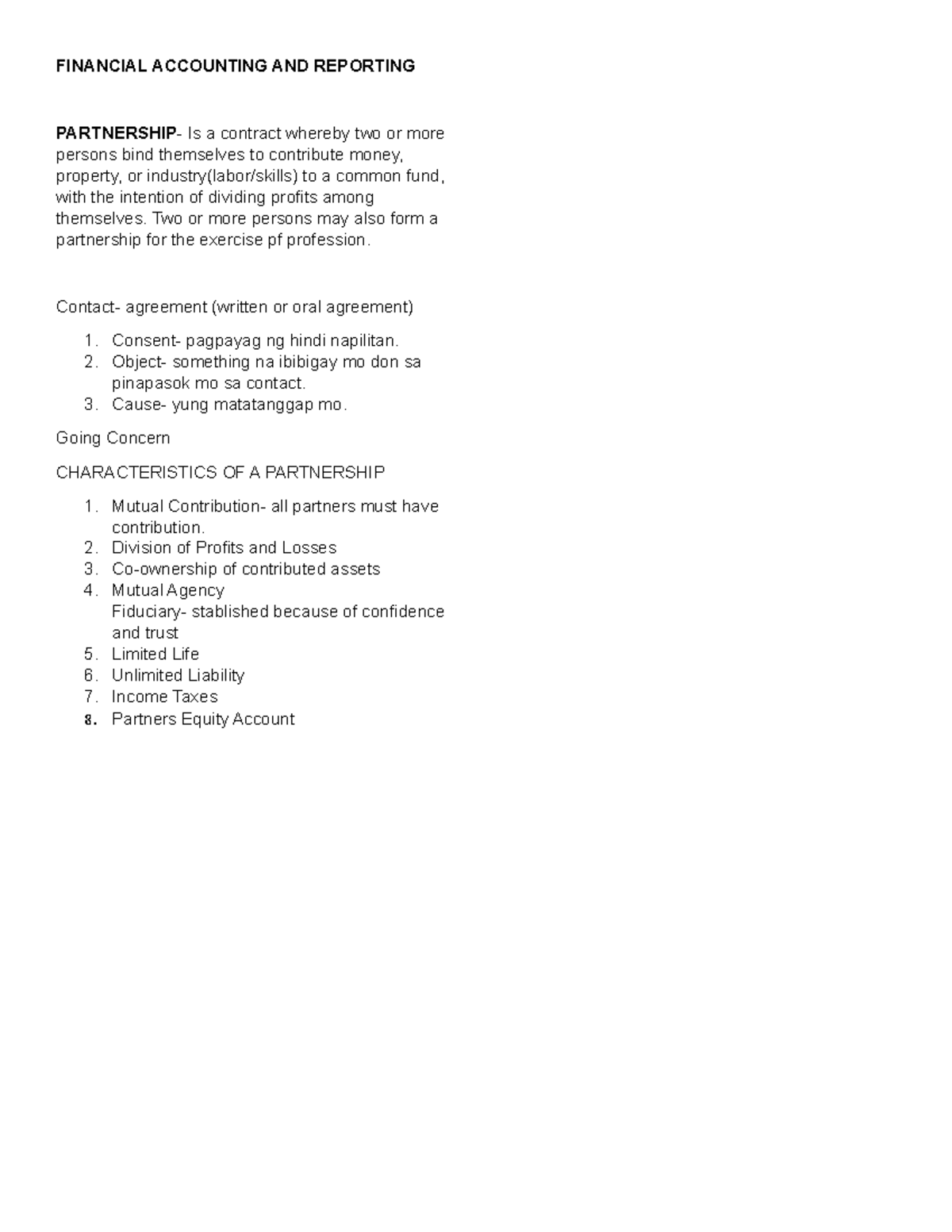 Far reviewer - Partnership - FINANCIAL ACCOUNTING AND REPORTING ...