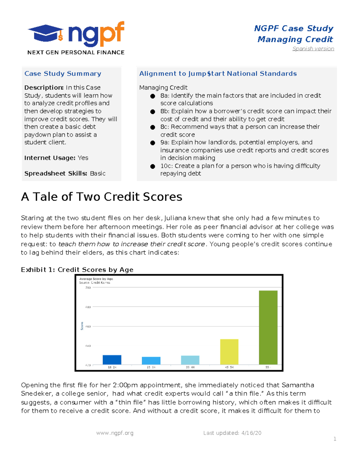 ngpf case study saving answer key