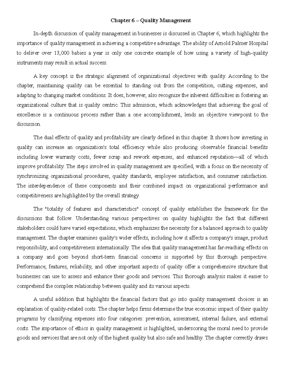 Sangalang, Justine Rein 6,11,11B - Chapter 6 – Quality Management In ...