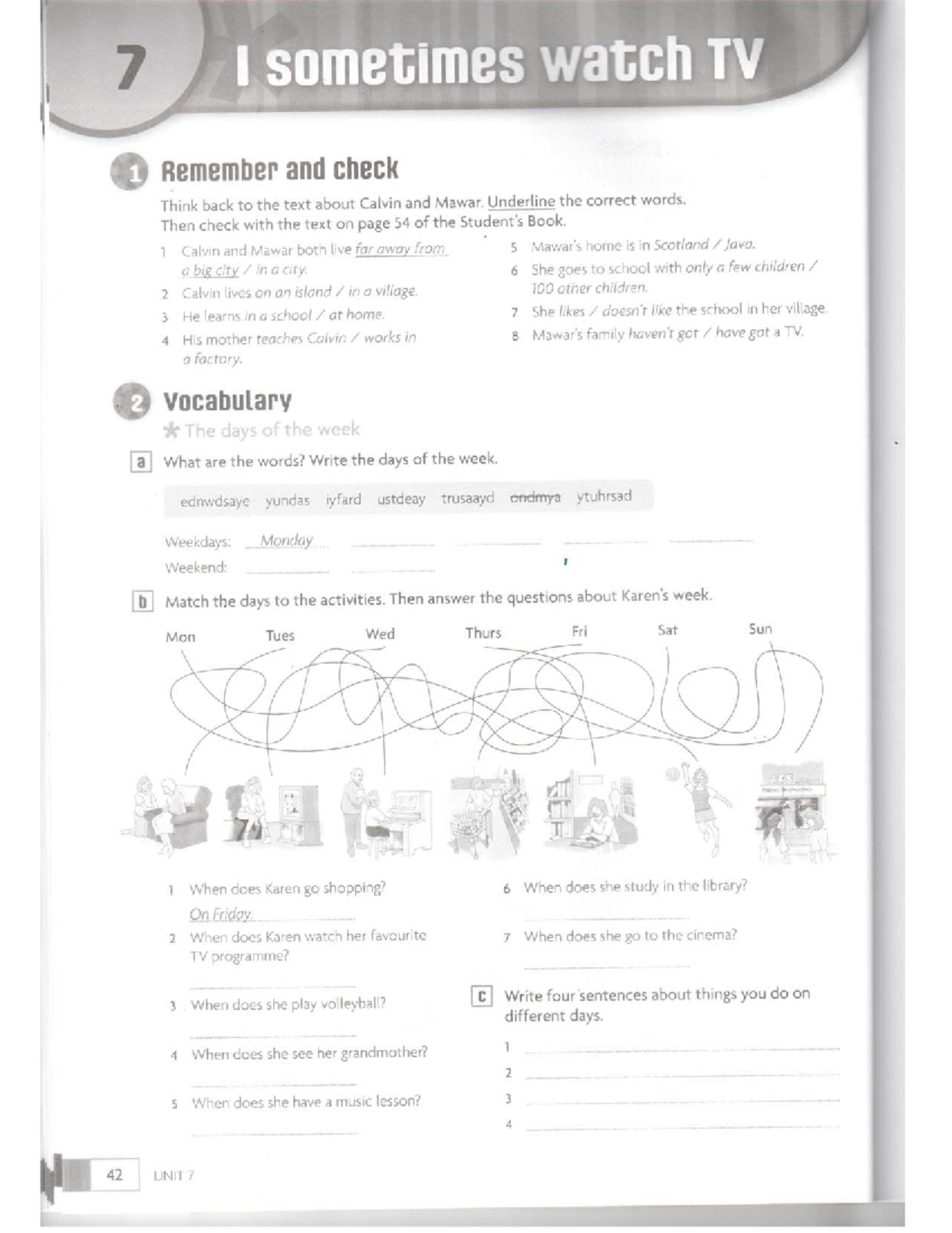 Starter Workbook Unit 7 Studocu