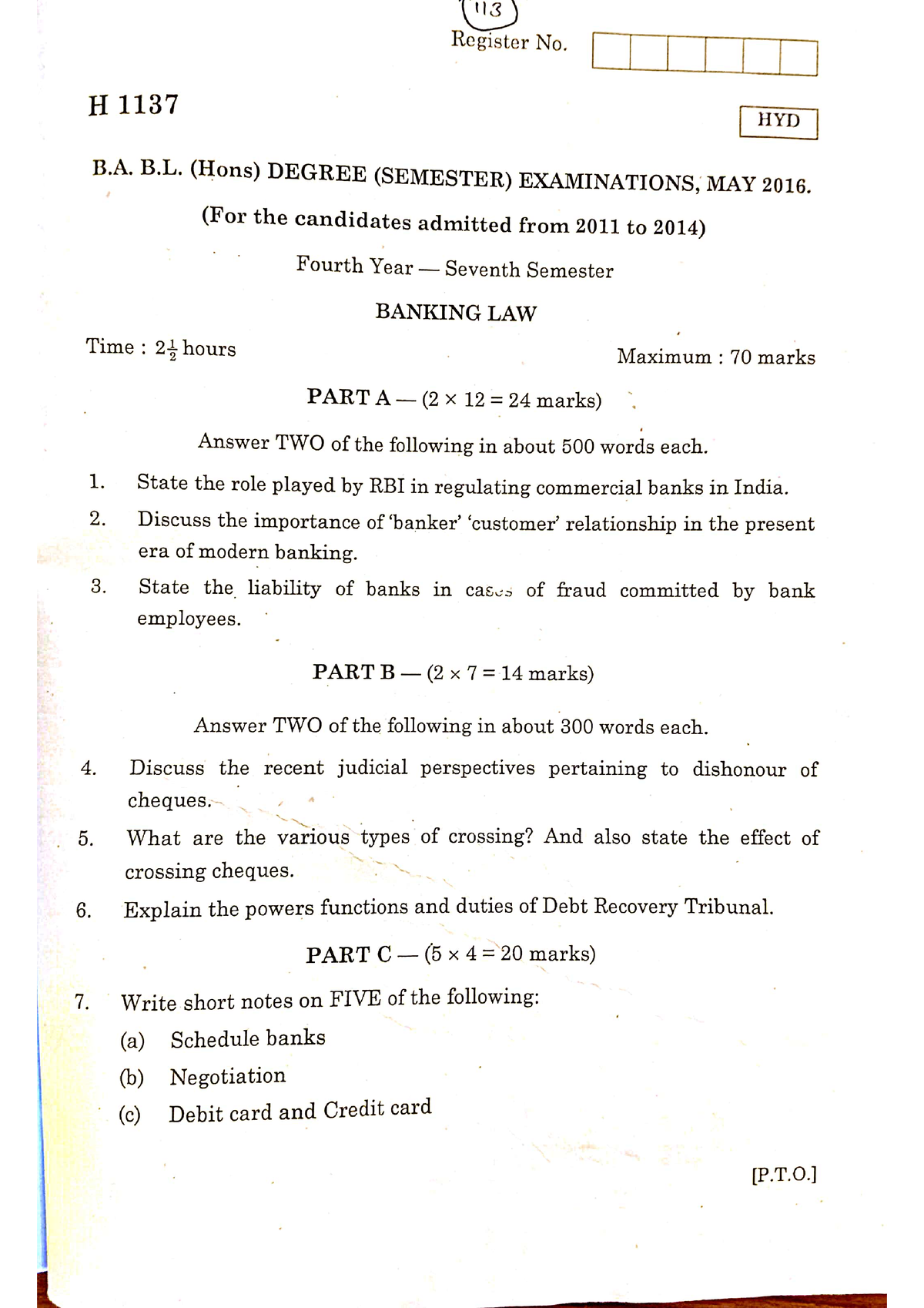 banking law thesis topics