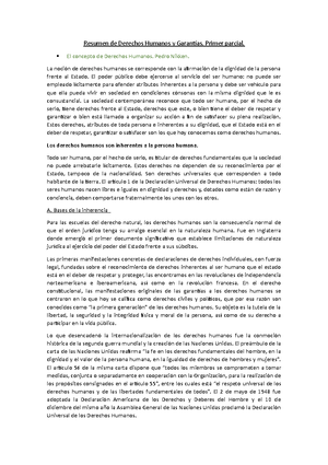 Parcial Derechos Humanos - LISTADO DE PREGUNTAS - SEGUNDO EXAMEN - DDHH ...