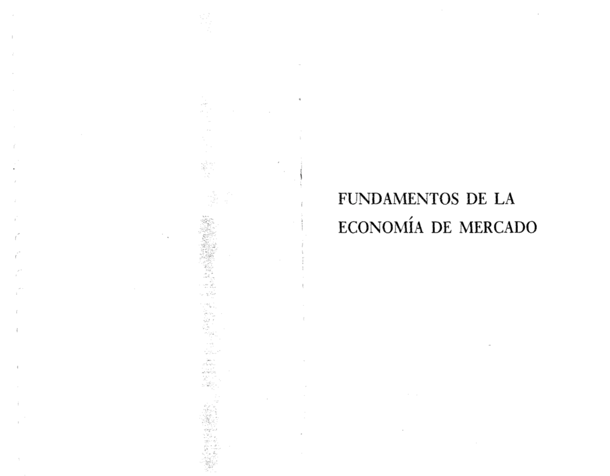 Fundamentos de la economía de mercado-Homero Cuevas - FUNDAMENTOS DE LA
