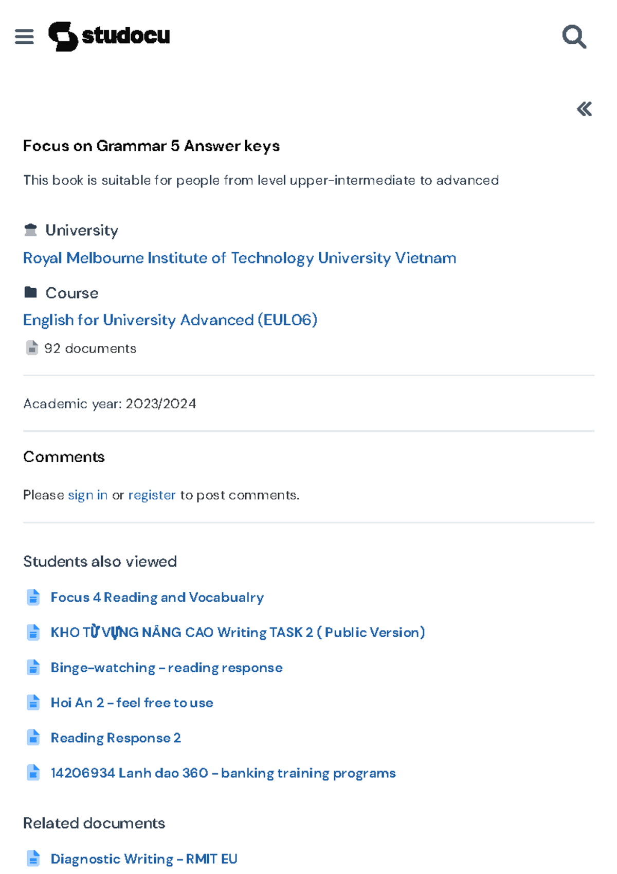 Focus-on-grammar-5-answer-keys Compress - Focus On Grammar 5 Answer 