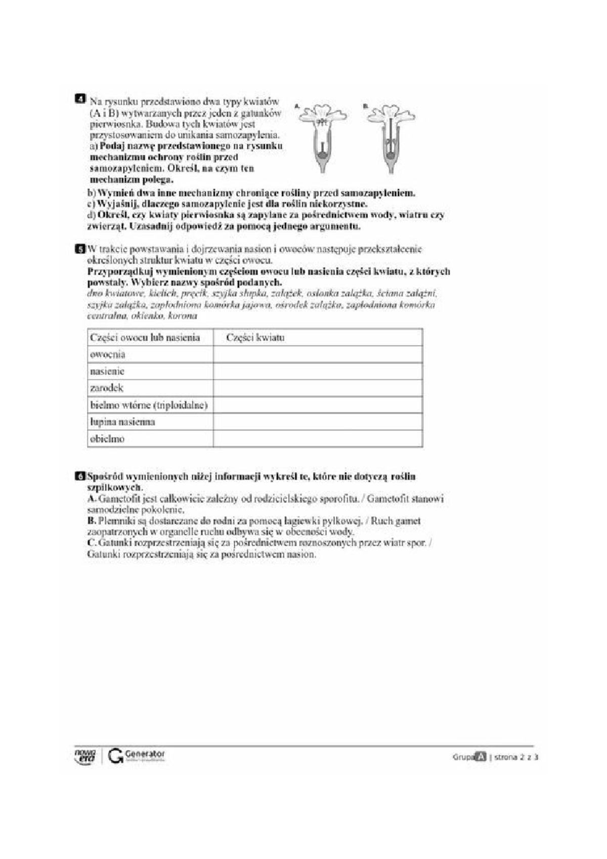 Sprawdzian Z Ciekawa Biologia 2 Chomikuj www.studocu.com