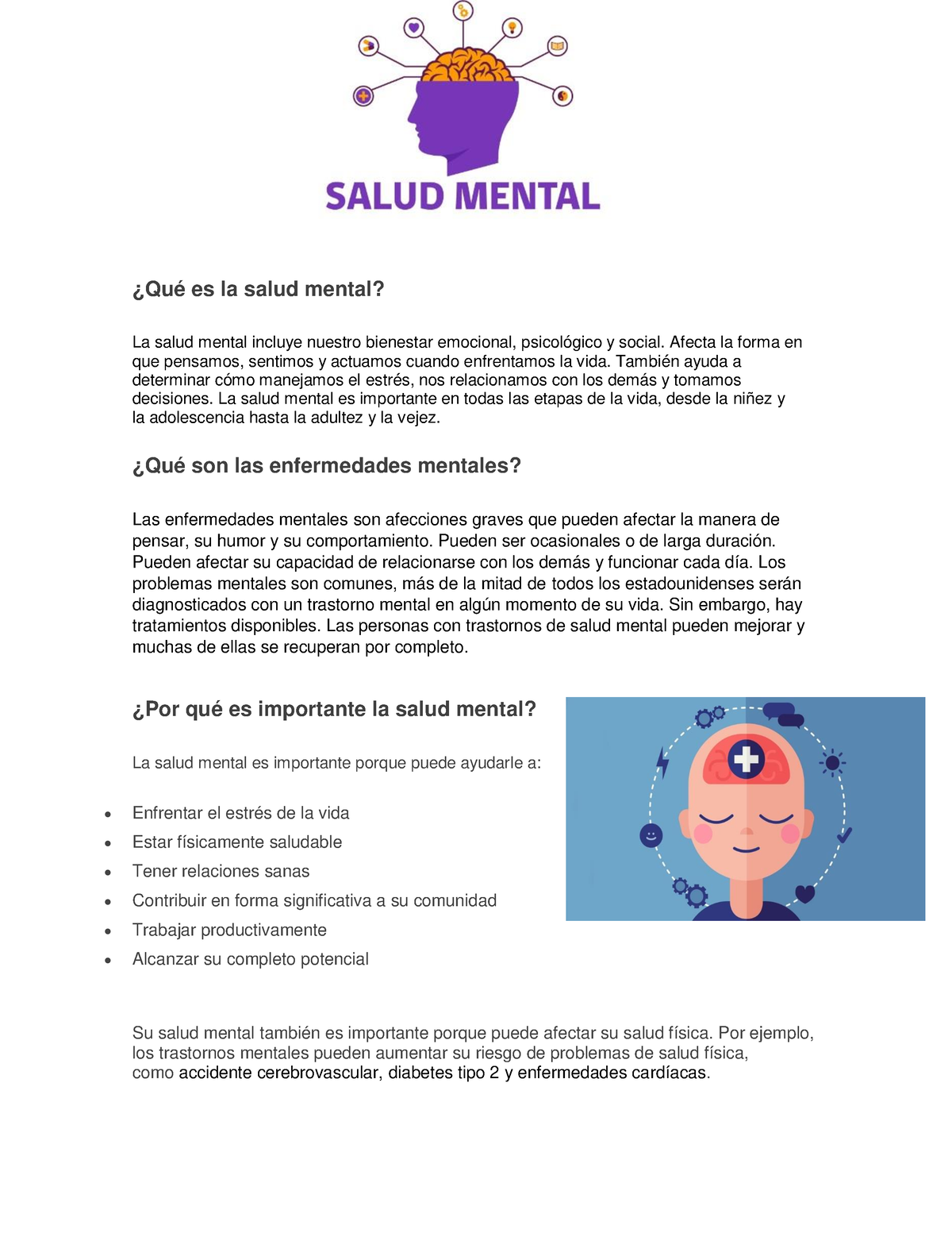 Qué Es La Salud Mental Prueba ¿qué Es La Salud Mental La Salud Mental Incluye Nuestro 7275