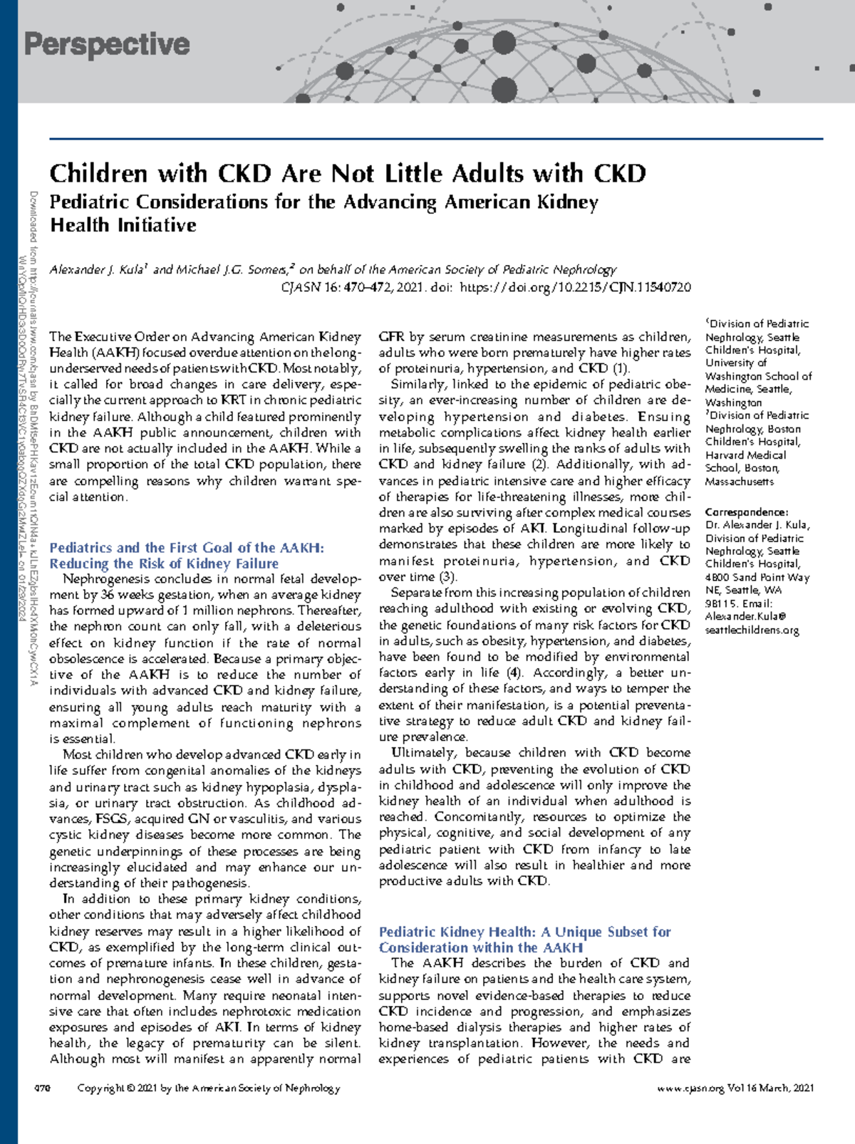 Children with ckd are not little adults with ckd - Children with CKD ...