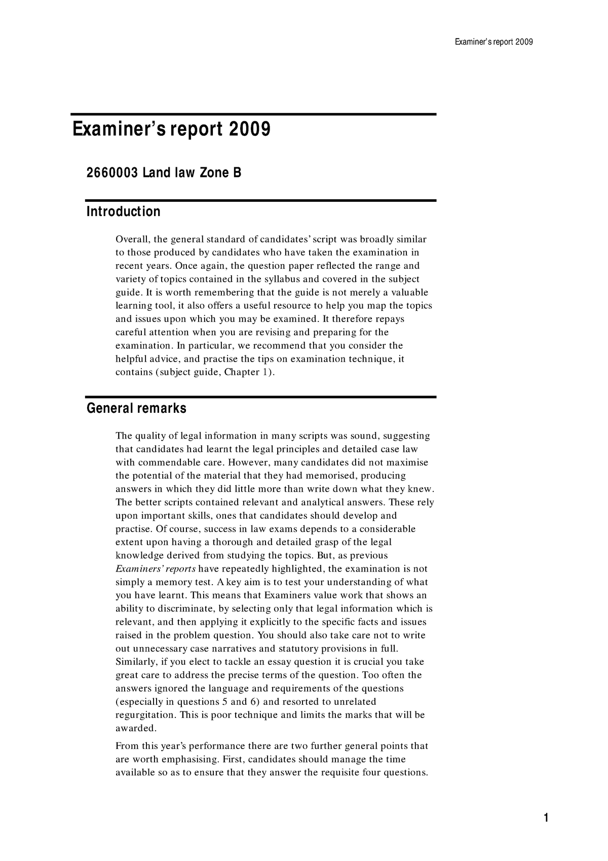 exam-2009-answers-exam-2-examiner-s-report-2009-examiner-s-report