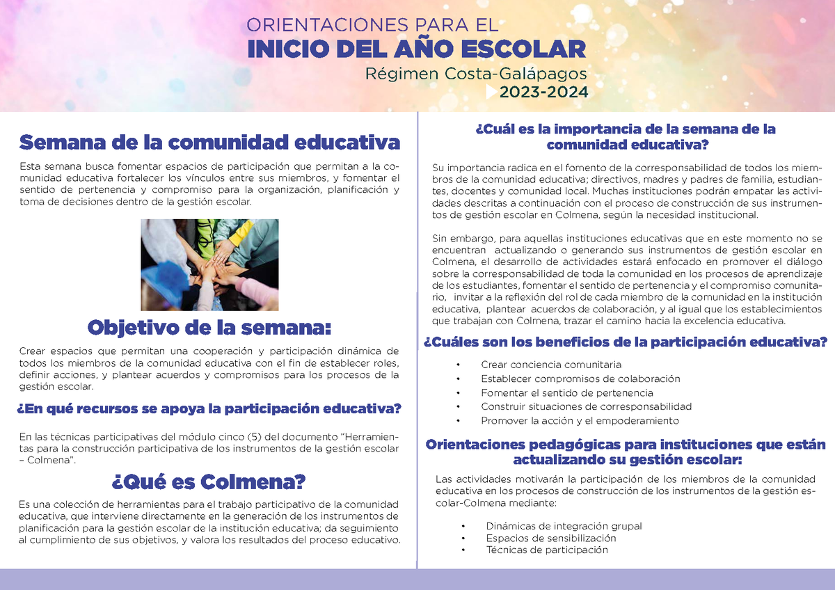 Semana De La Comunidad Educativa - Semana De La Comunidad Educativa ...