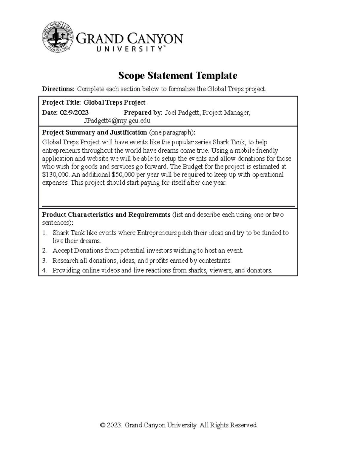 BIT 415 RS Scope Statement Template - Scope Statement Template ...