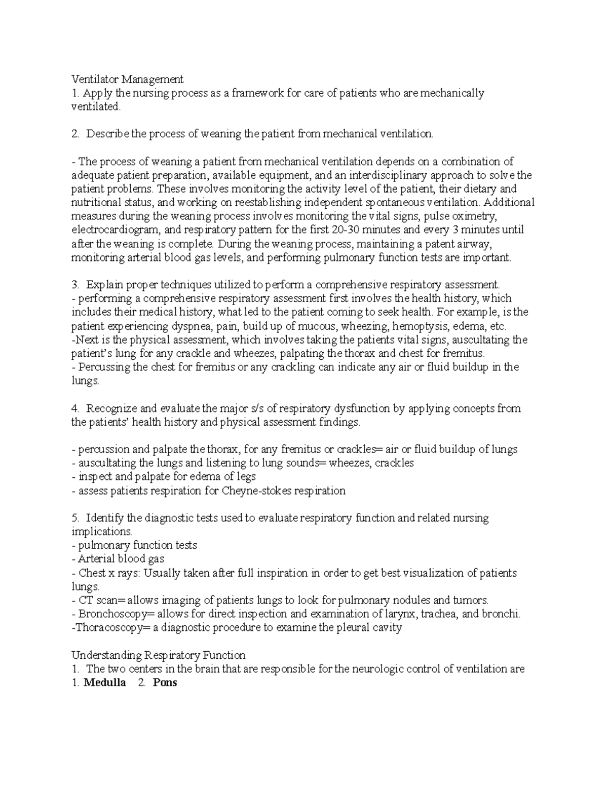 Wk. 8 Lab Ventilator Management - Ventilator Management Apply the ...
