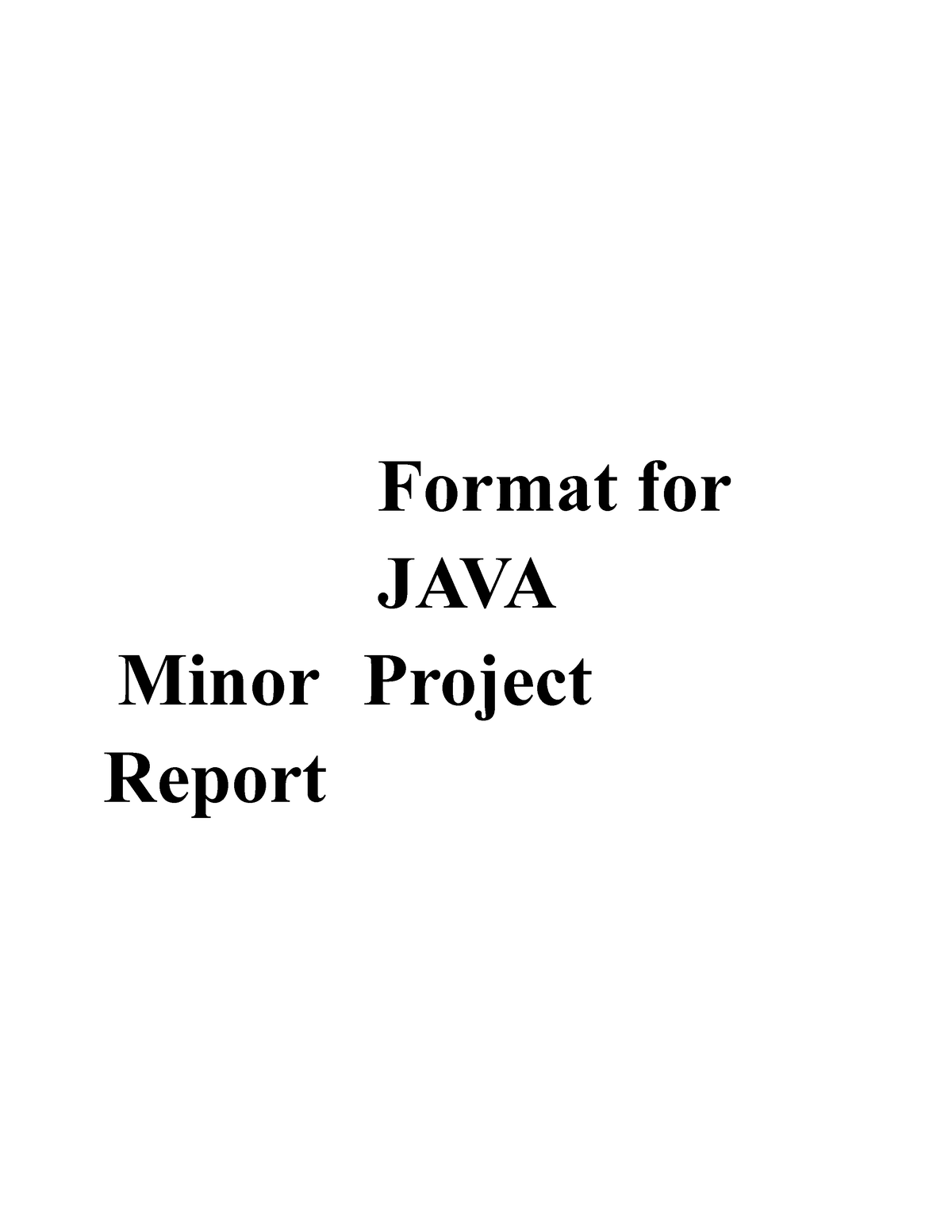 java-project-report-format-format-for-java-minor-project-report-title