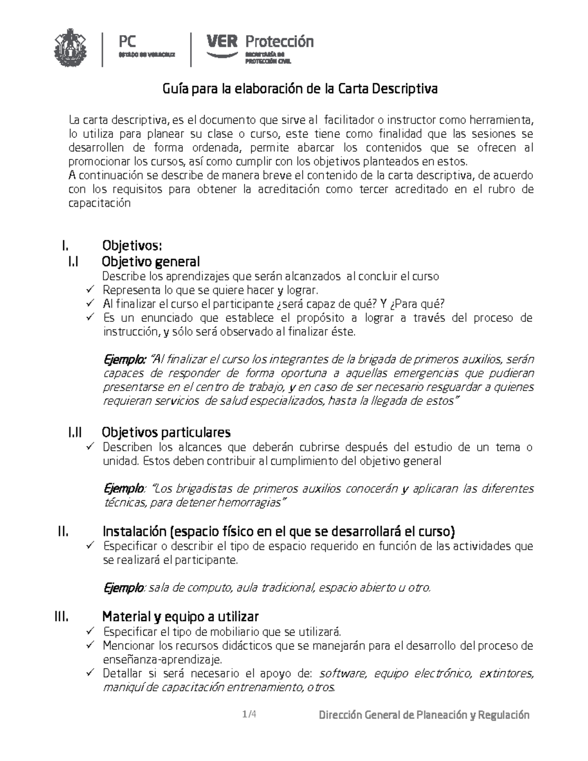 GUIA PARA Carta Descriptiva - Guía Para La Elaboración De La Carta ...