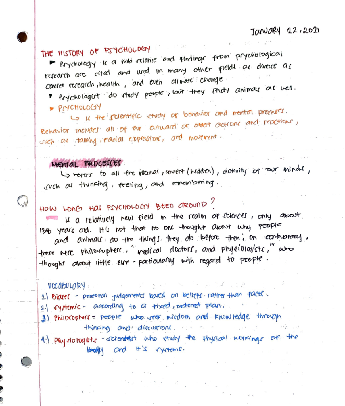 Psychology 001 - Lecture notes chapters 1 and 2 - 001 - Studocu