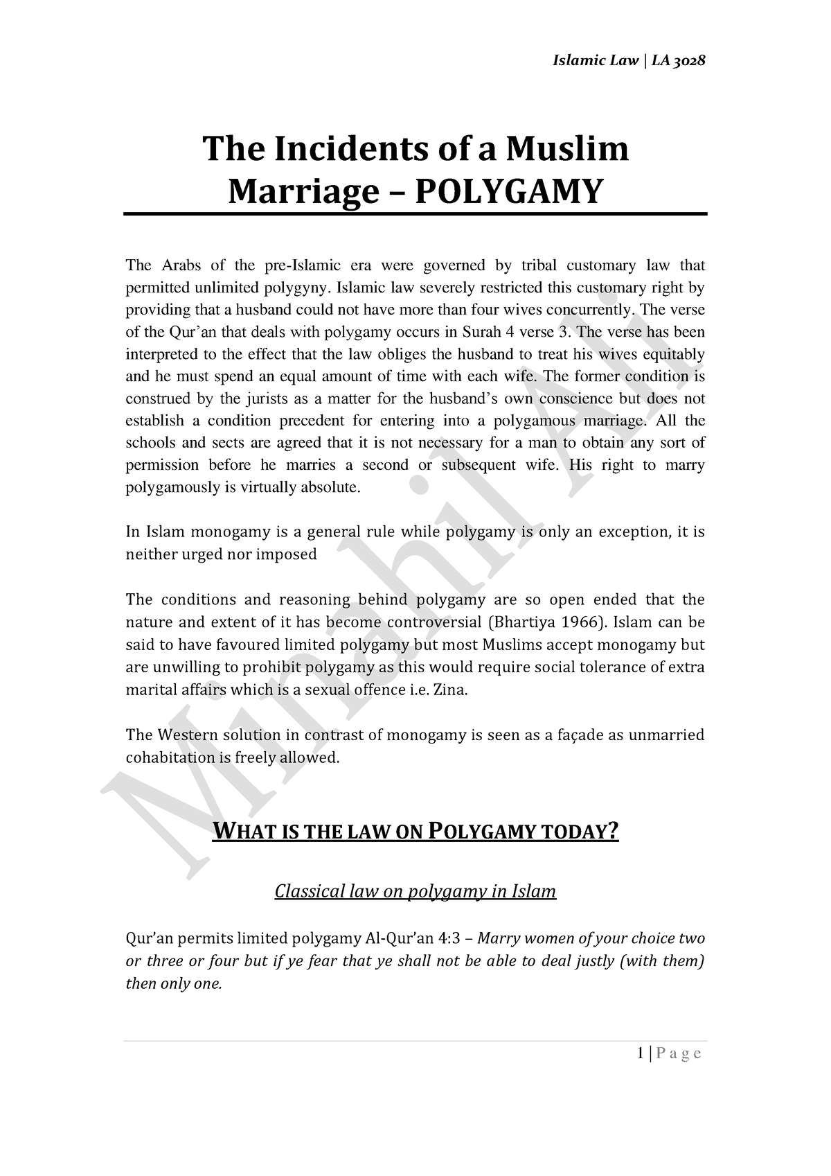 the-incidents-of-a-muslim-marriage-polygamy-the-incidents-of-a