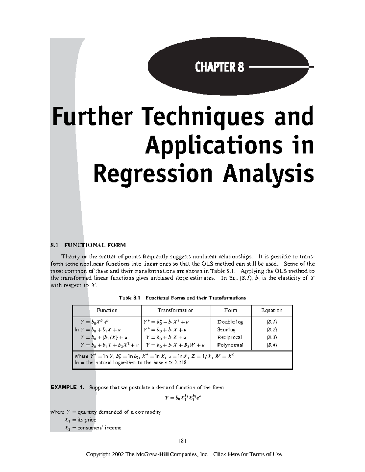 Dynamic Models - revision - Further Techniques and Applications in ...