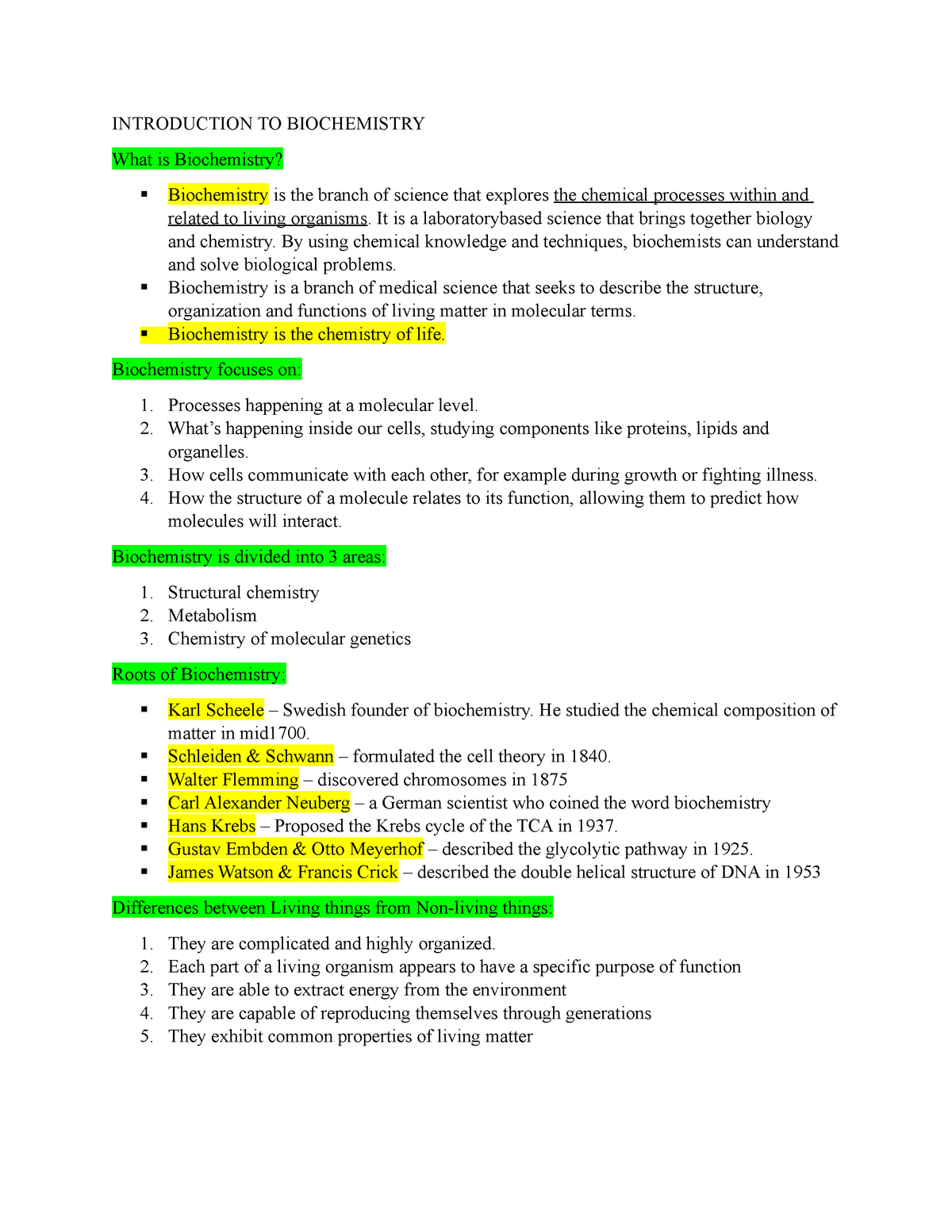 biochemistry research topics for medical students