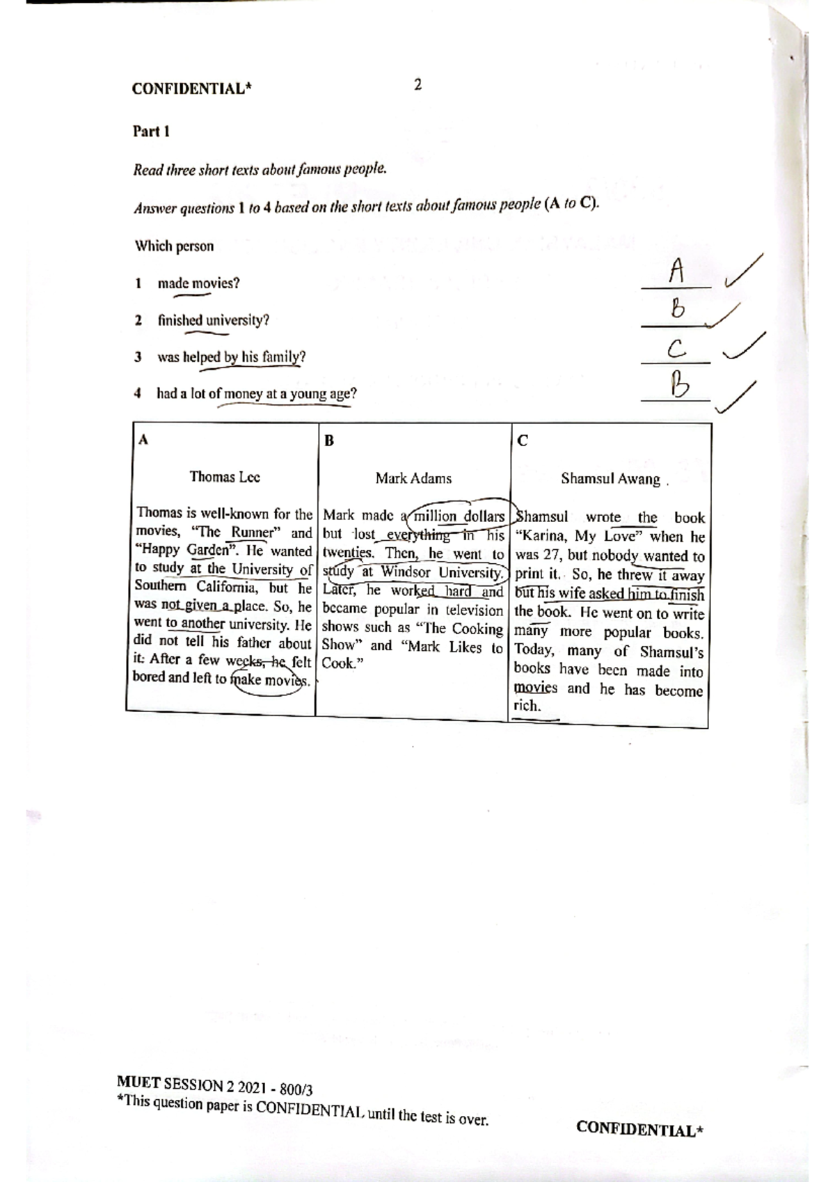 Reading - It's exercise - Foundation English - Studocu