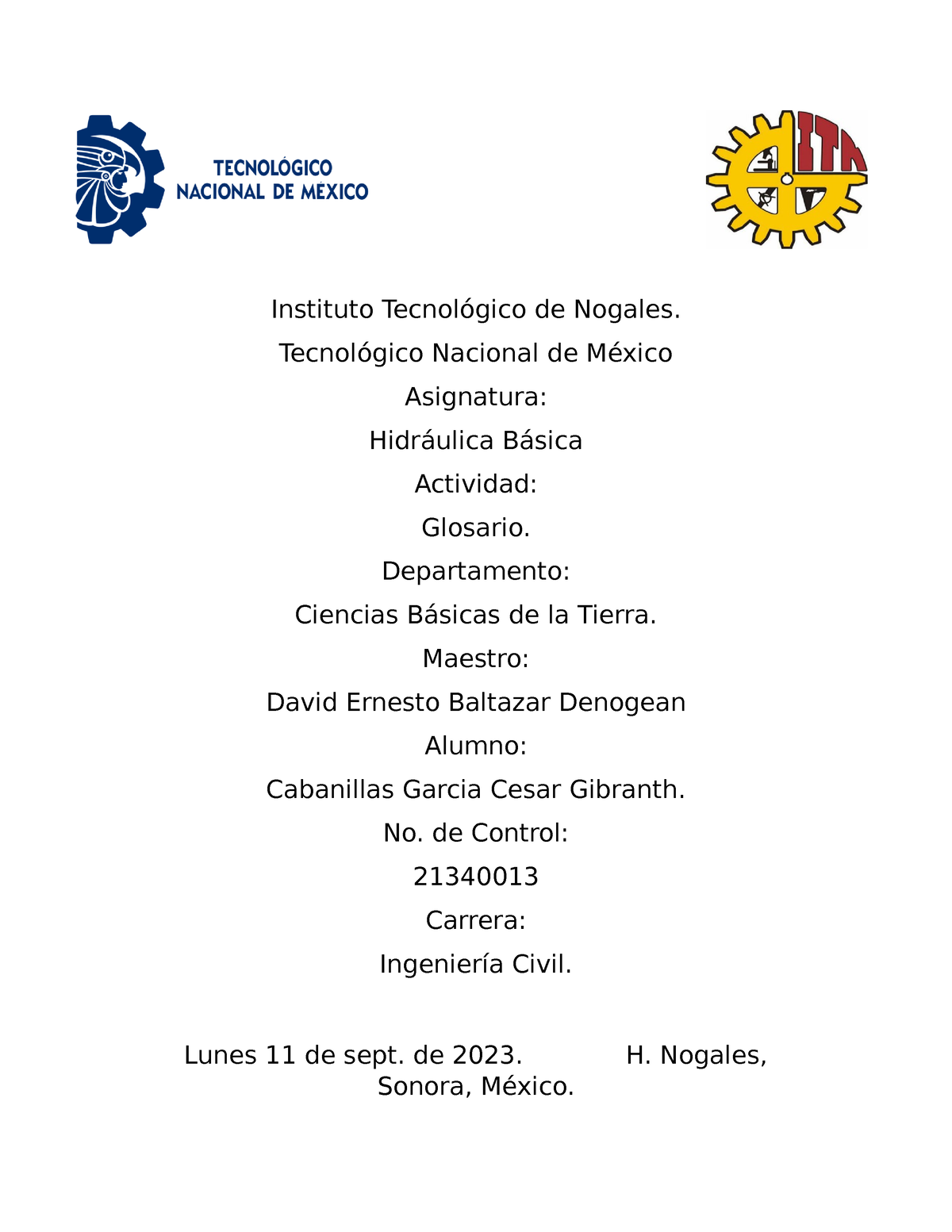 Glosario U2 Hidraulica Basica - Instituto Tecnológico de Nogales ...