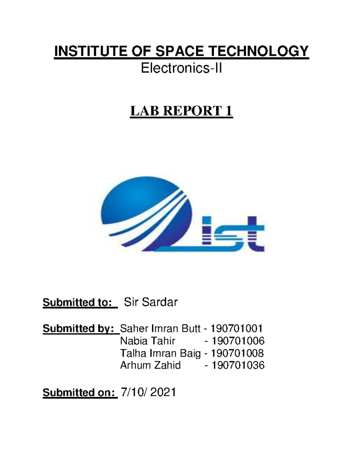 Electronics II_ Lab 5 ElectronicsII Studocu