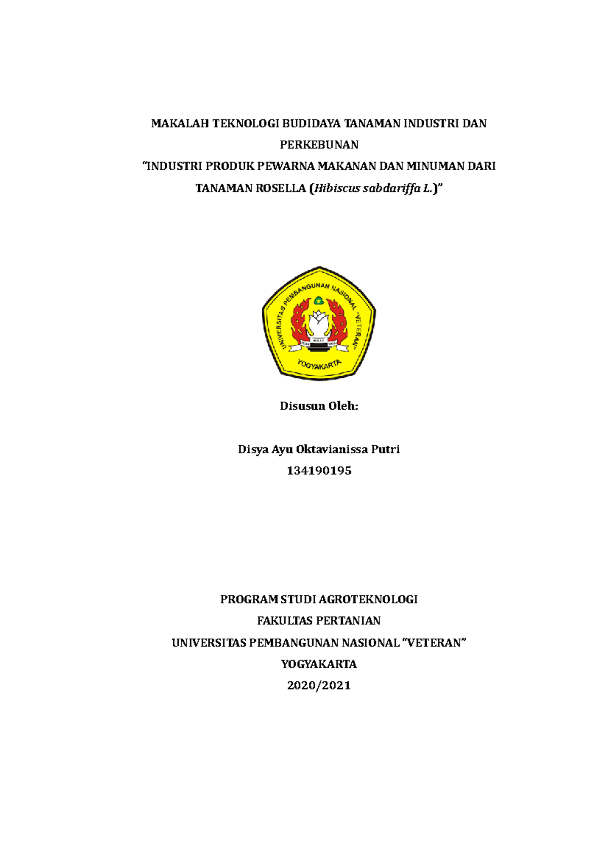 Makalah Teknologi Budidaya Tanaman Industri Dan Perkebunan - MAKALAH ...