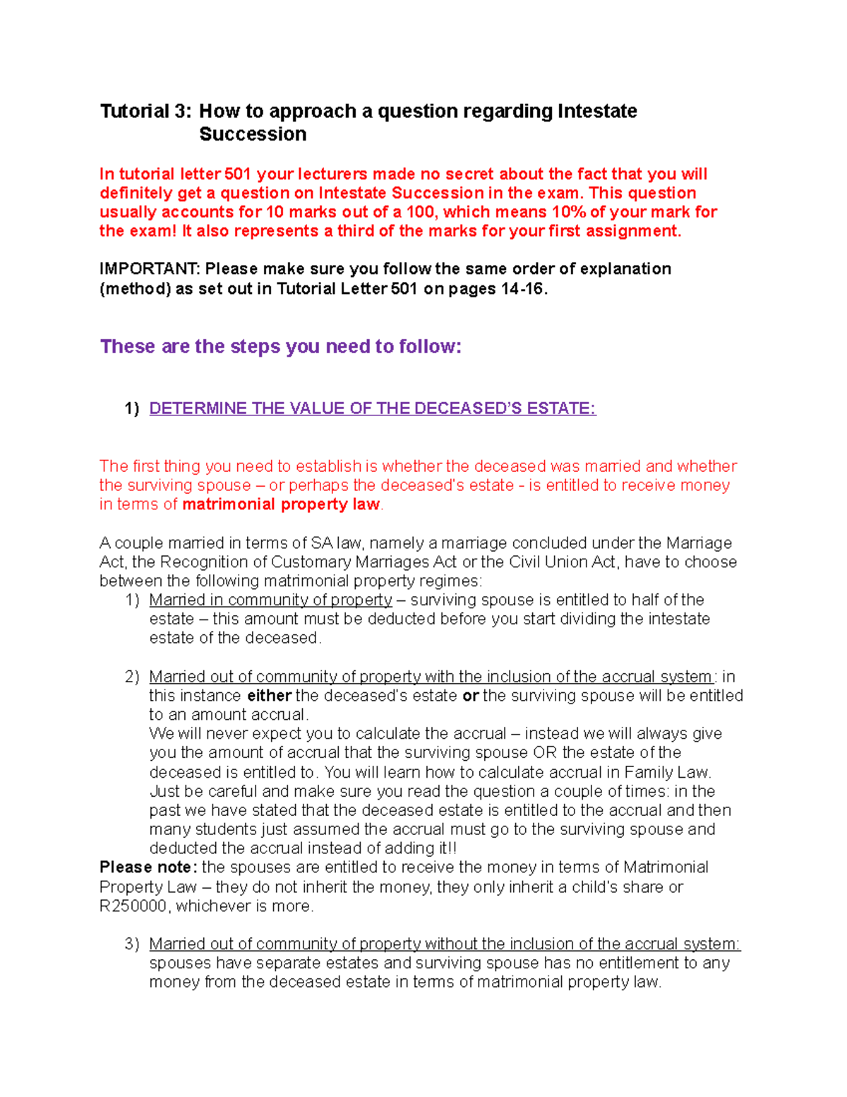 Discuss the order of intestate succession picture