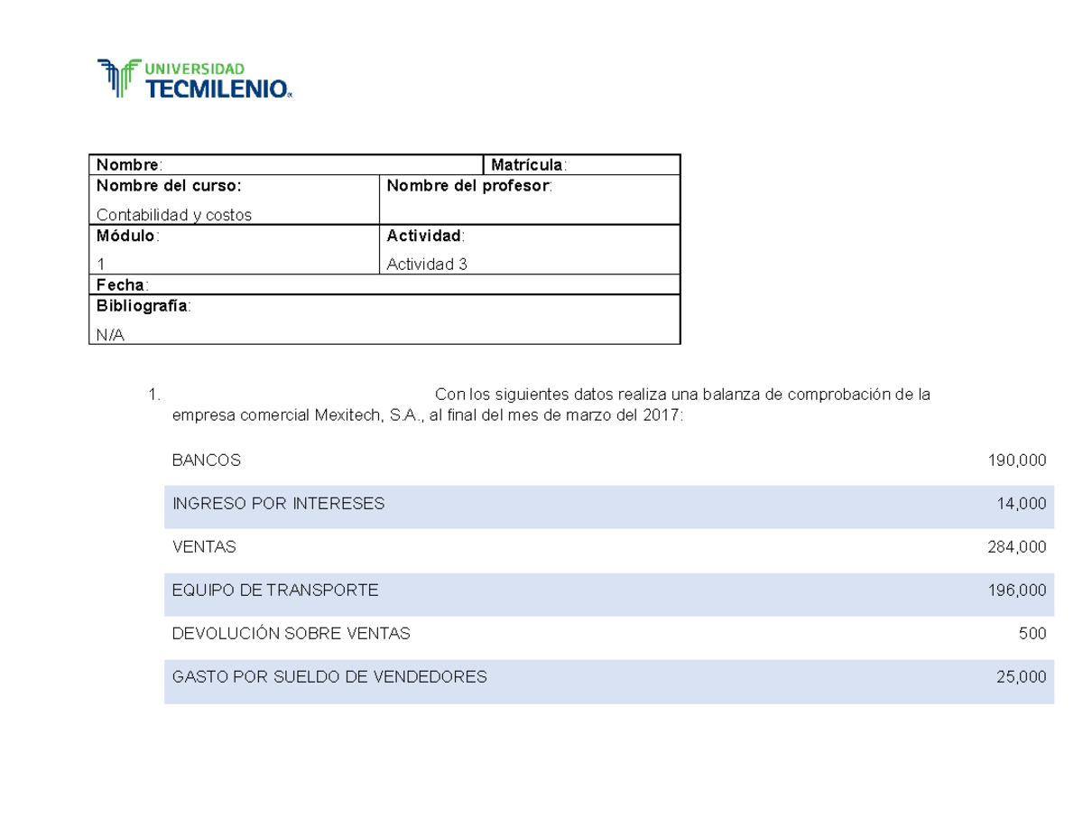 Examen Final Contabilidad Y Costos Tecmilenio www.studocu.com