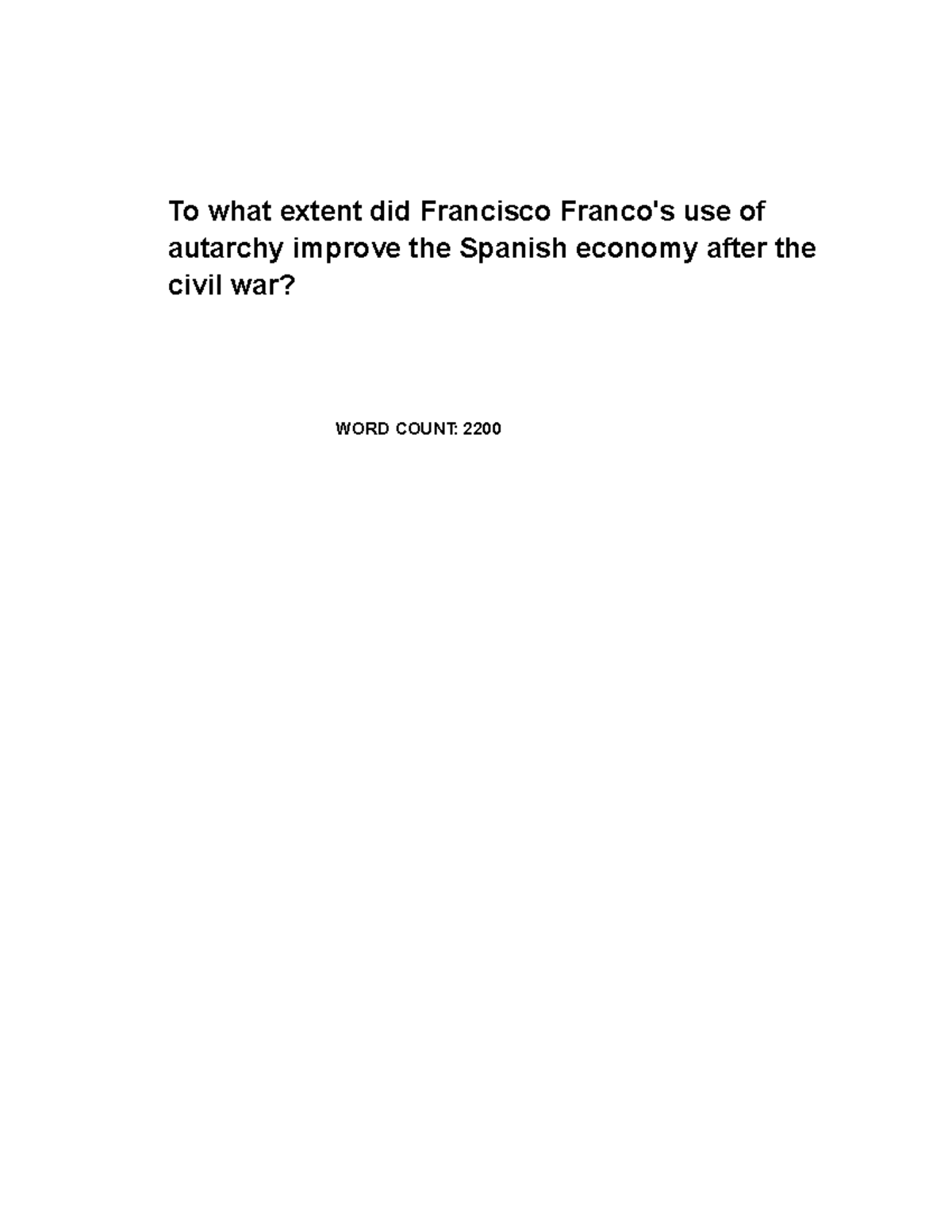 History IA Draft iohhlhlihoiyiutudtyrstrstg To what extent did