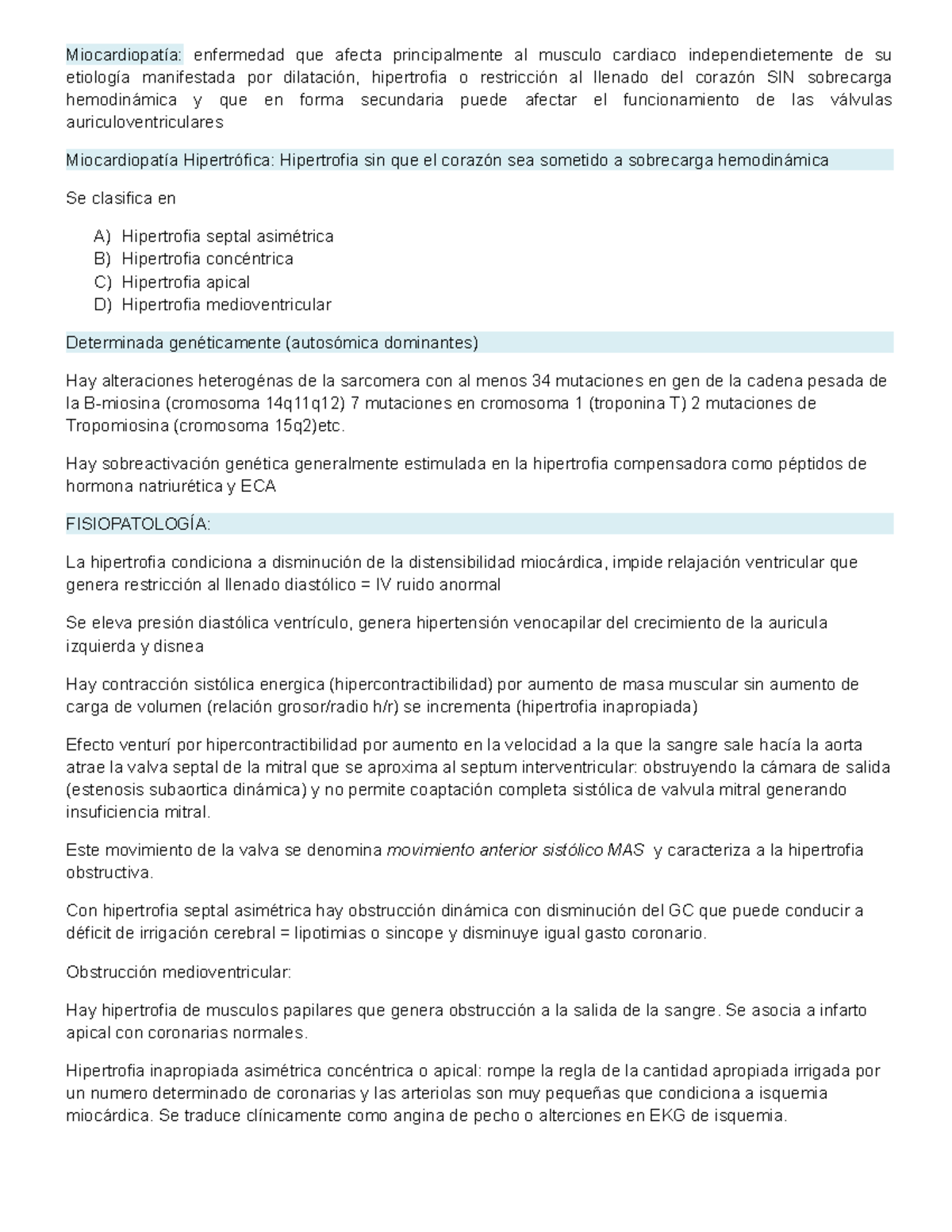 Definición de hipertensión septal asimétrica hipertrofia