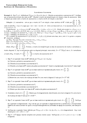 Pdfcoffee - Livro álgebra linear com respostas - Matemática - Studocu