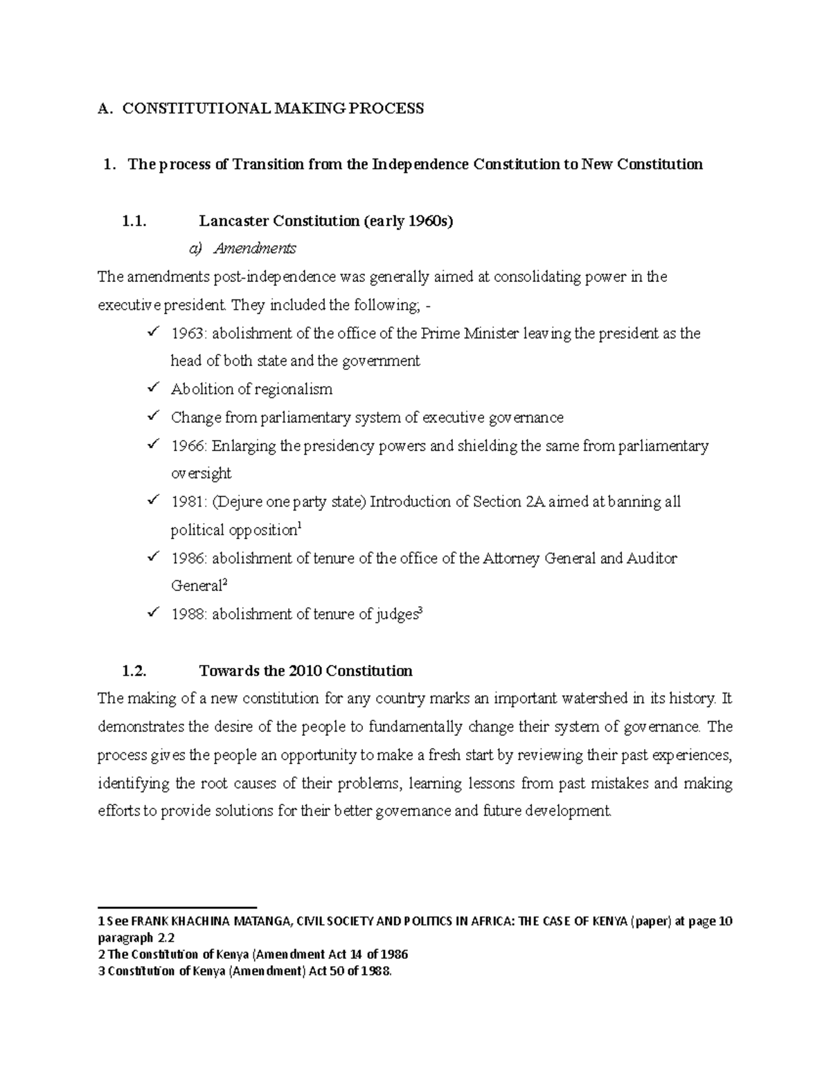 the journey of constitution making essay