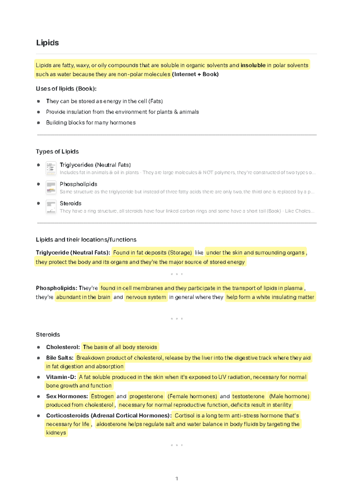 Lipids Lipids Lipids are fatty, waxy, or oily compounds that are