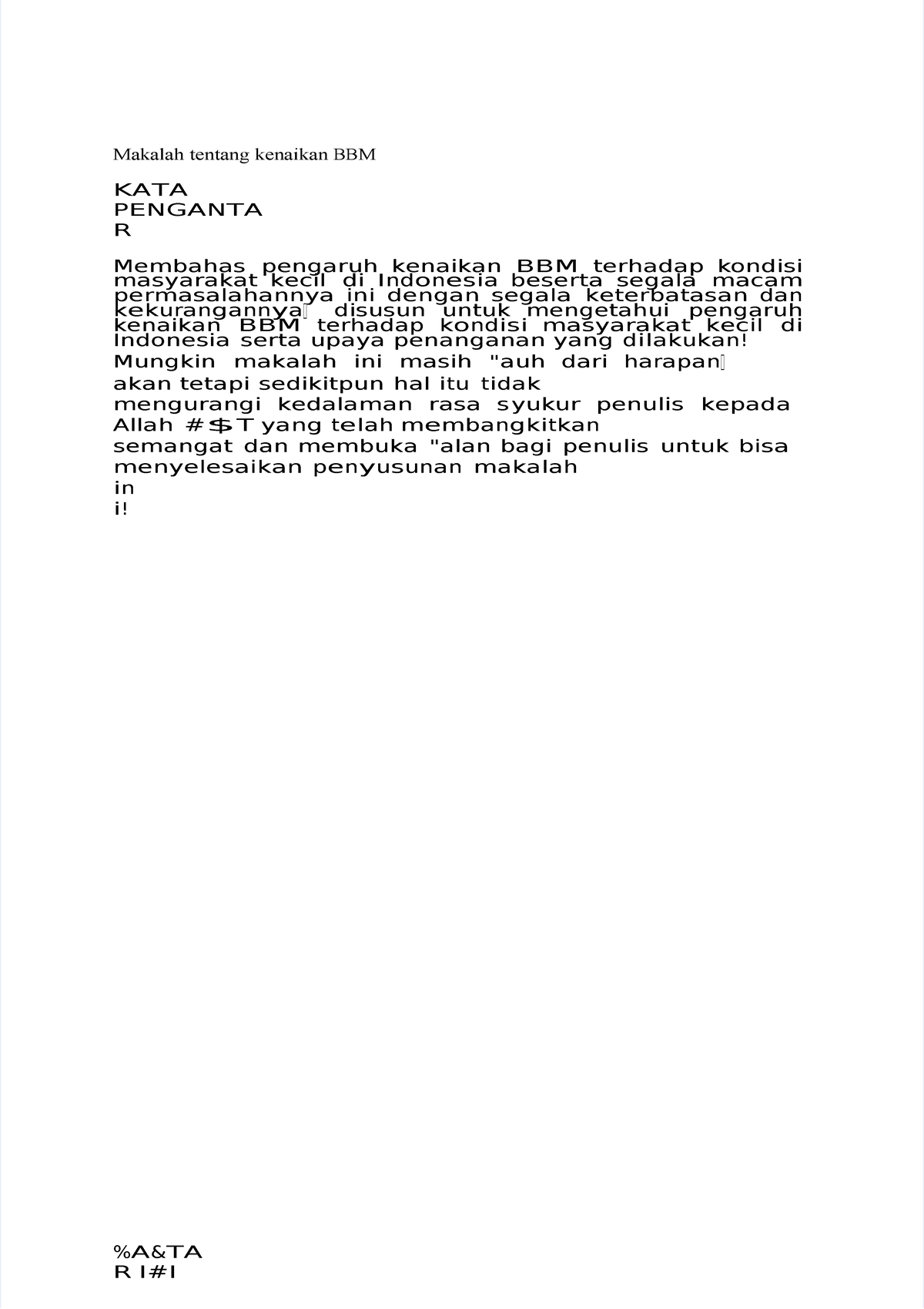 Pdfmakalahkenaikanbbm compress  Makalah tentang kenaikan BB M K A