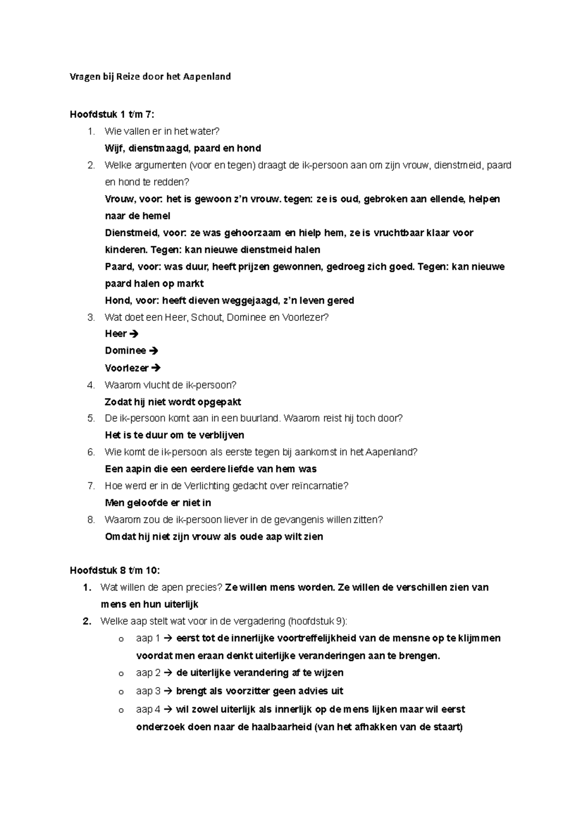 VragenbijReizedoorhetAapenland Vragen bij Reize door het Aapenland Hoofdstuk 1 t/m 7 1 VragenbijReizedoorhetAapenland Vragen bij Reize door het Aapenland Hoofdstuk 1 t/m 7 1