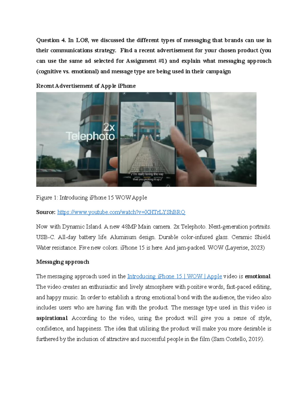 Merketing 8 Assignment 2 Strategies For Marketing Question 4 In