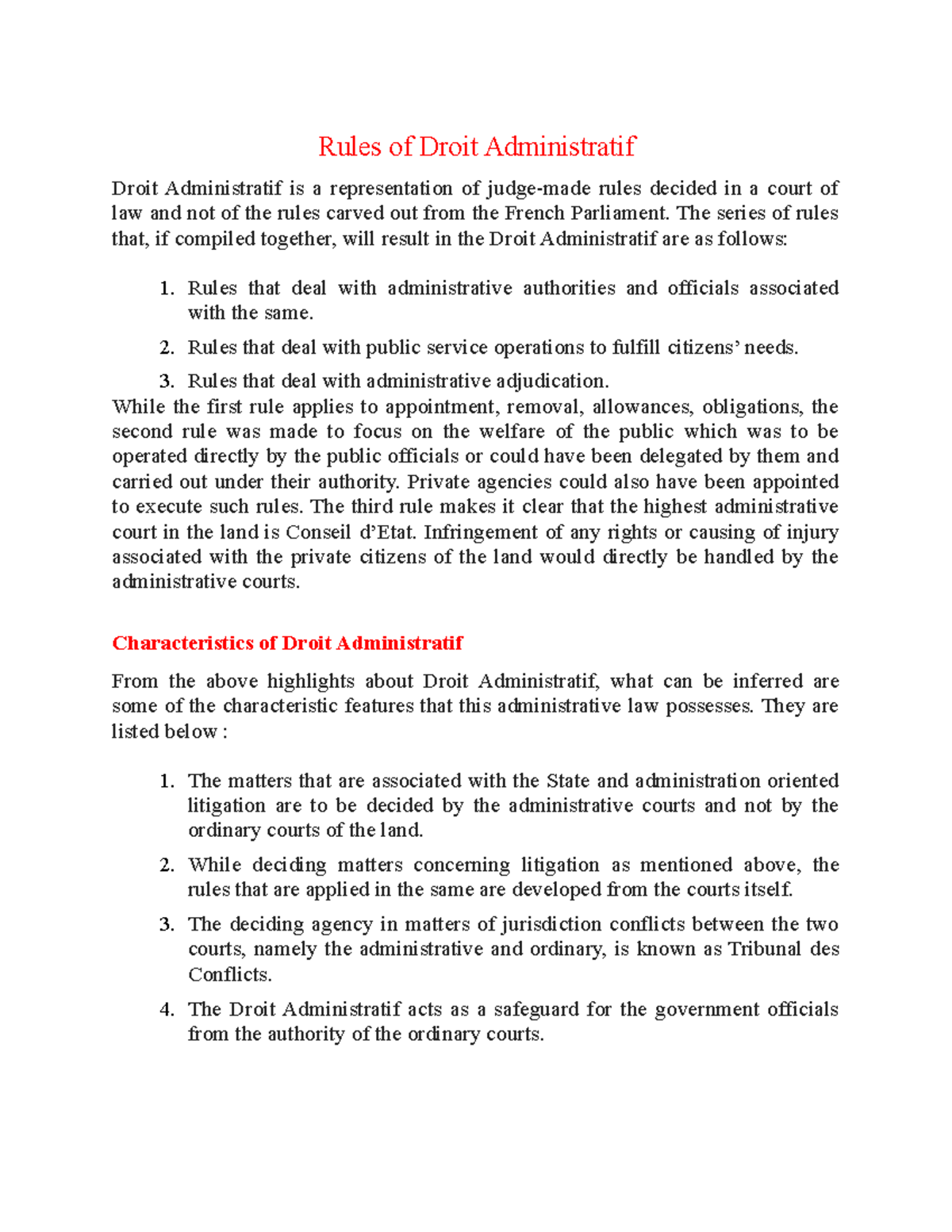 Rules of Droit Administration - Rules of Droit Administratif Droit ...