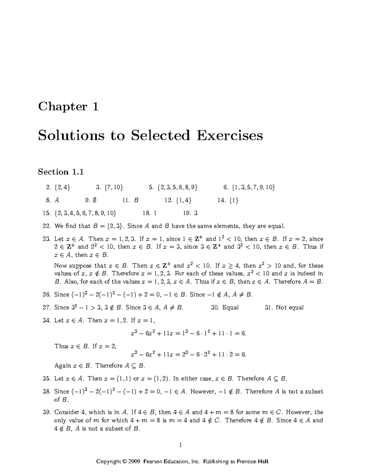 Manual For Discrete Mathematics 7th Edition - Chapter 1 Solutions To ...