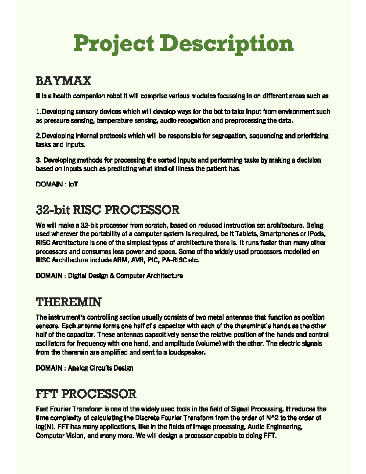 Project Description - edws - Cambridge Lower Secondary - Studocu