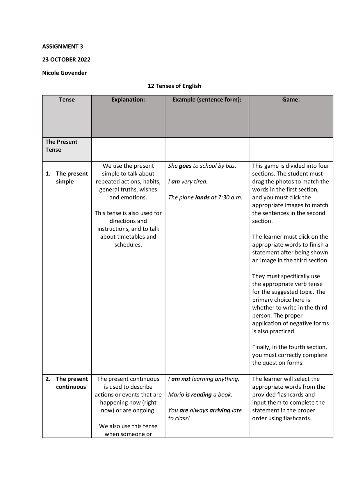 assignment 3 the english speaking world