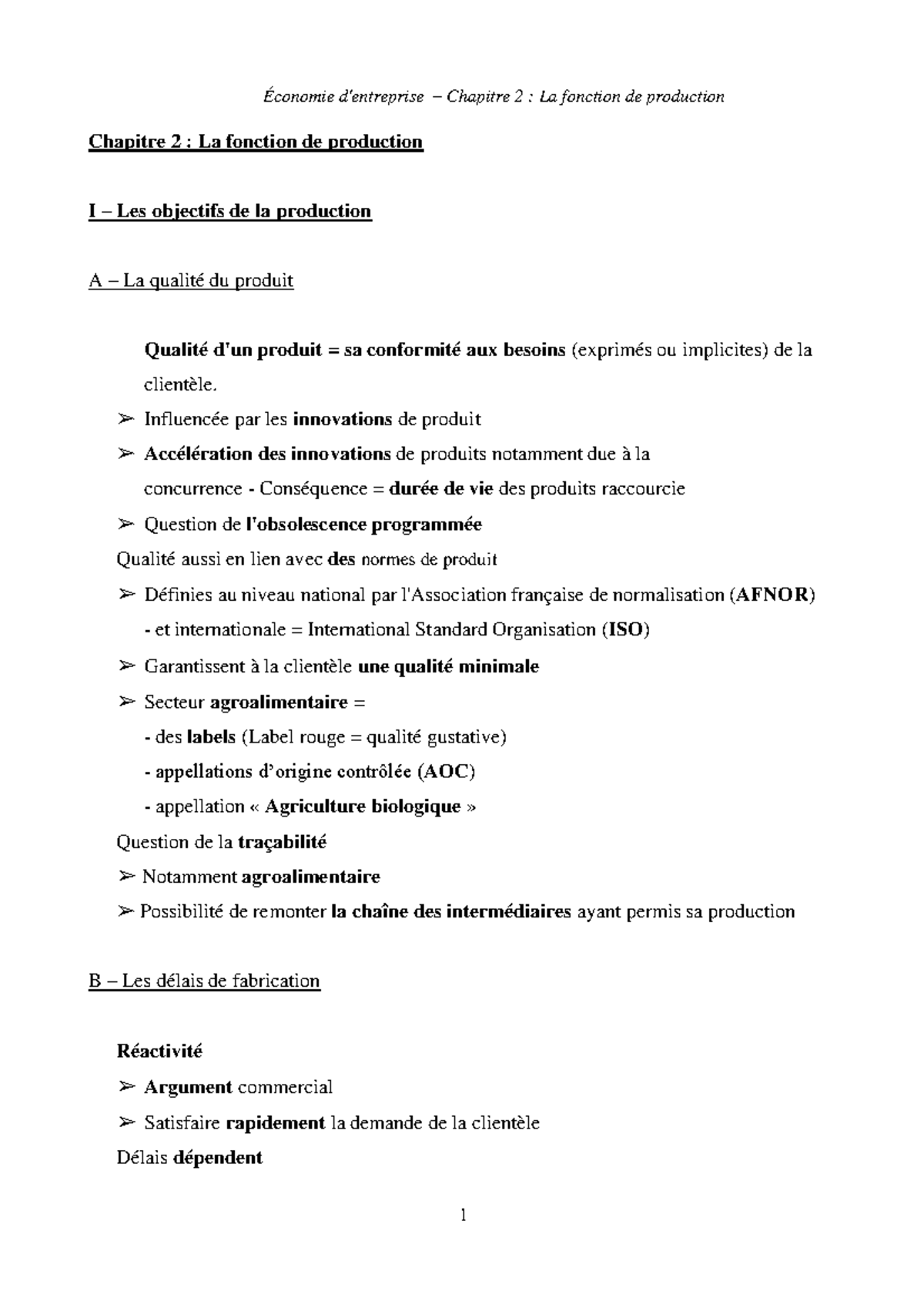 Chapitre 2 La Fonction De Production Chapitre 2 La Fo - Vrogue.co