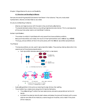 Orgo Chapter 2 Notes - Organic Chemistry - Orgo Chapter 2 Notes Alkanes ...