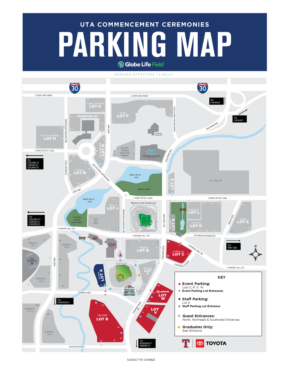 UTA Grad Fall21-Globe Life Parking Entrance Map - ####### RICHARDGREENE  ####### LINEAR PARK ####### - Studocu