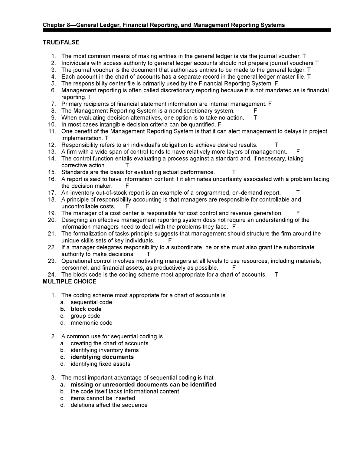 Hall 5e TB Ch08 - Accounting Information System - Chapter 8—General ...