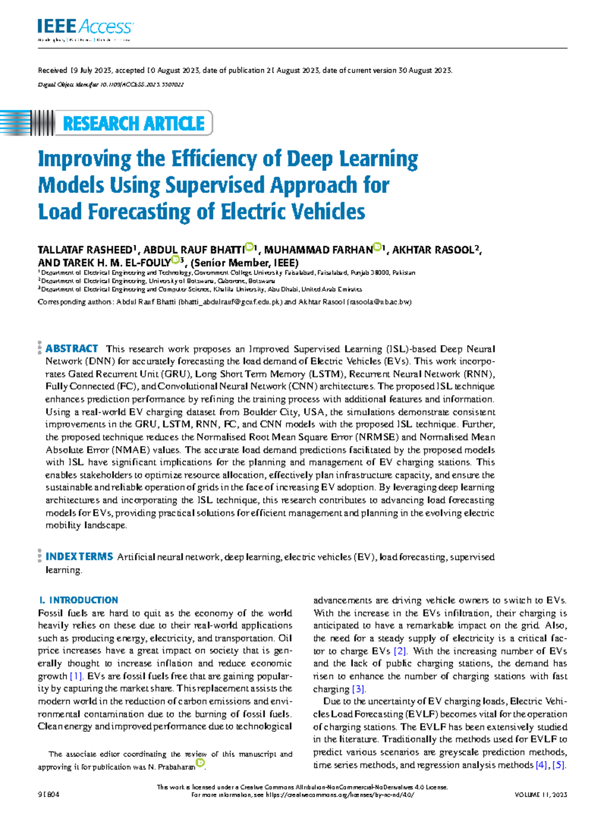 Improving the Efficiency of Deep Learning Models Using Supervised ...