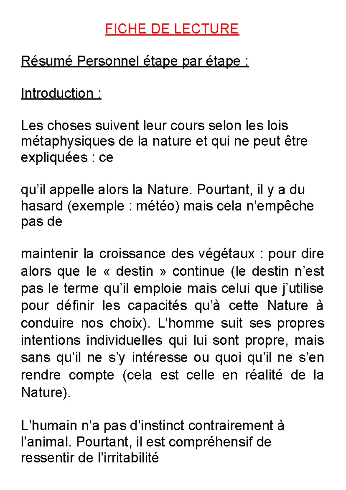 Kant Idee D'une Histoire Universelle Au Point De Vue Cosmopolitique