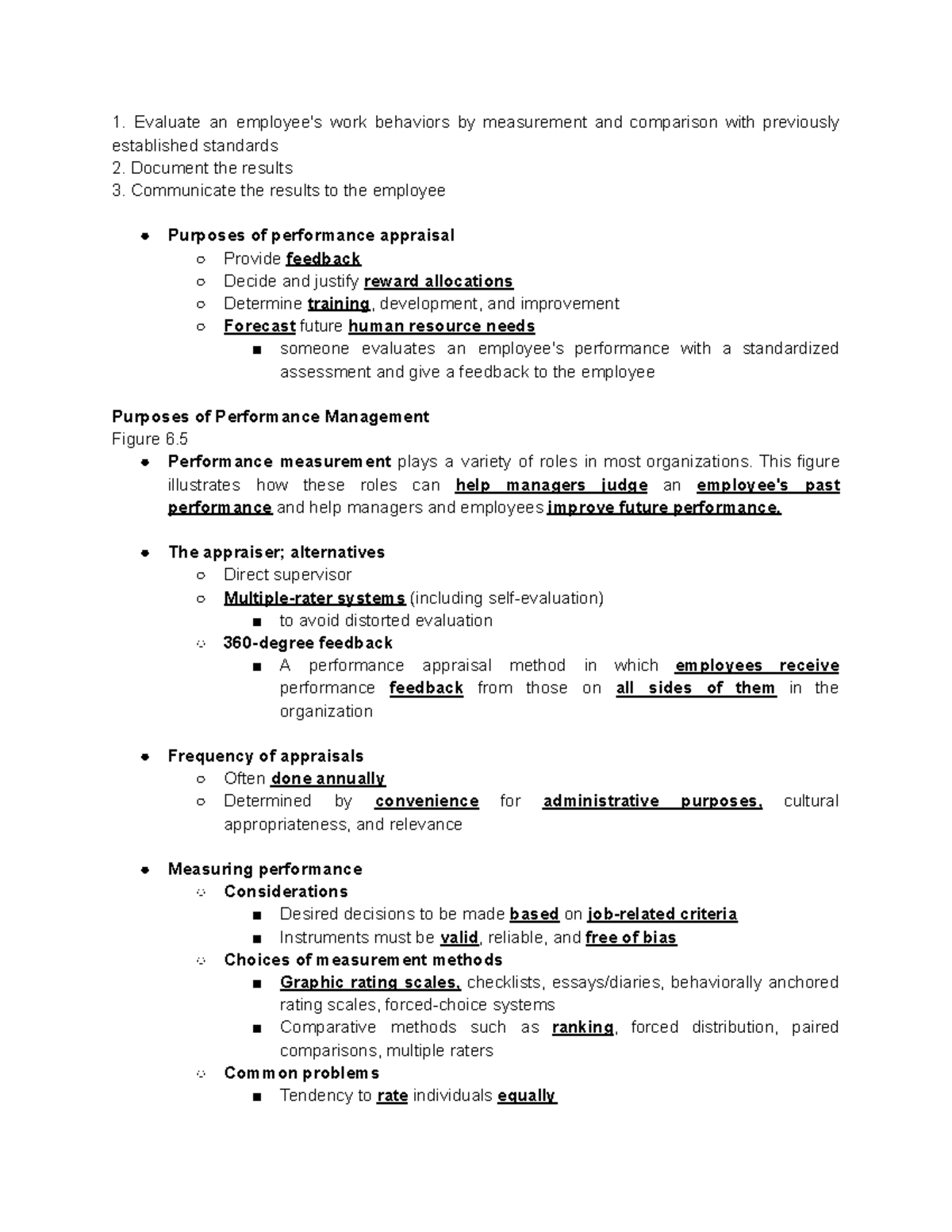 HBO Notes-37-38 - HBO Notes-37-38 - Evaluate an employee's work ...