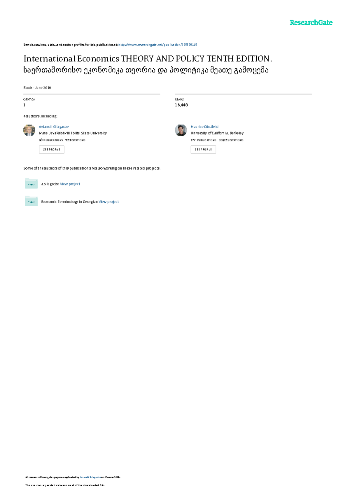Krugmani 14 MCU notes and class material See discussions, stats