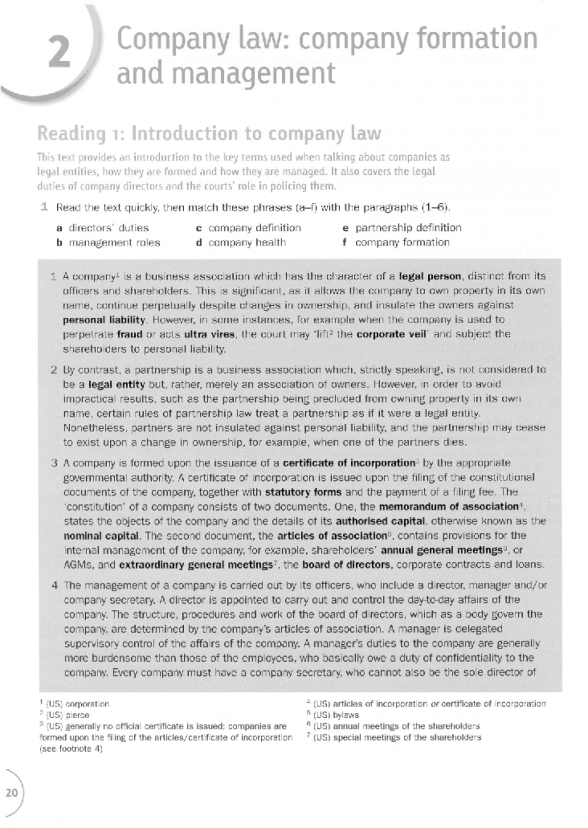 02 Unit 2 - Unit 2 - 2 Companylaw:companyformation Andmanagement ...